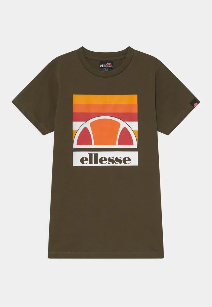 Ellesse REX TEE - T-shirt Imprimé - Khaki 1 Ellesse REX TEE - T-shirt Imprimé - Khaki
