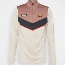Ellesse FRODE ZIP - T-shirt à Manches Longues - Beige