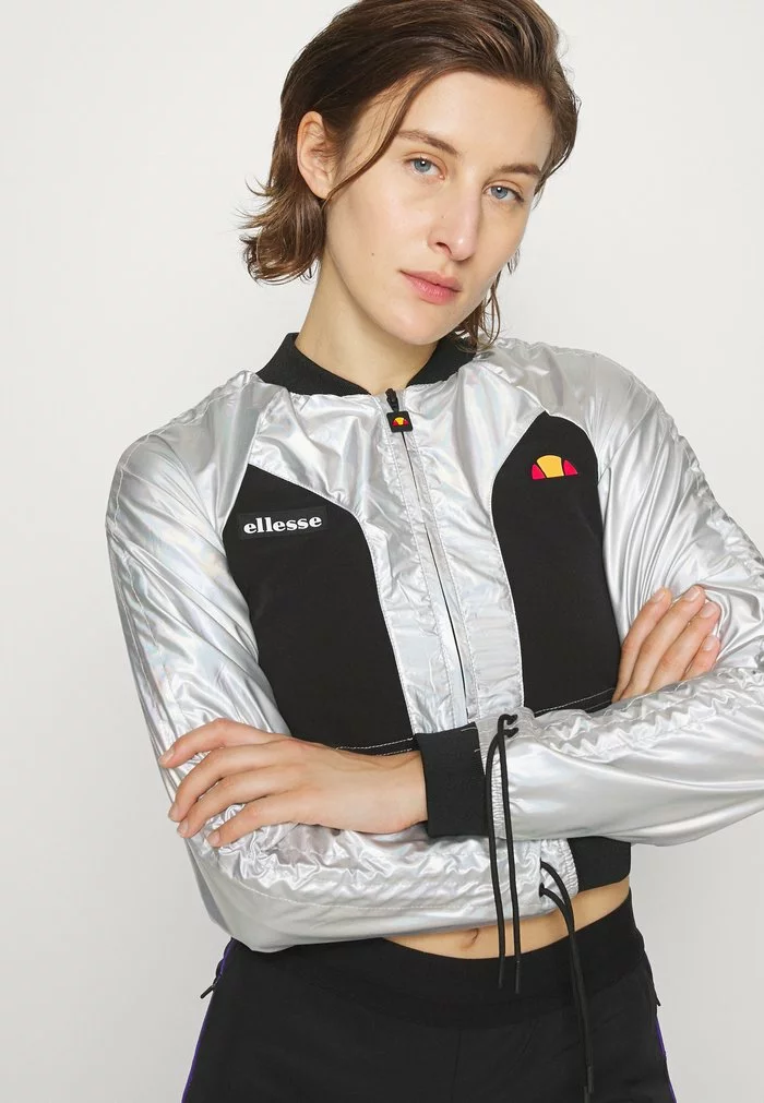 Ellesse HOUGHTON CROP TRACK - Veste De Survêtement - Silver 5 Ellesse HOUGHTON CROP TRACK - Veste De Survêtement - Silver – Image 5