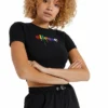 Ellesse ROMANCIA - T-shirt Imprimé - Black