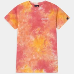 Ellesse DEANI - T-shirt Imprimé - Pink/yellow
