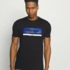 Ellesse OSMAN - T-shirt Imprimé - Black