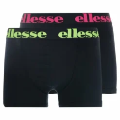 Ellesse PARMO FASHION TRUNKS 2 PACK - Shorty - Black -Ellesse Elegant Boutique 875c144e8a954dffaa63ec0d565cec19
