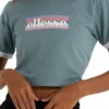 Ellesse FLIDE CROP KURZARM RUNDHAL - T-shirt Imprimé - Grün