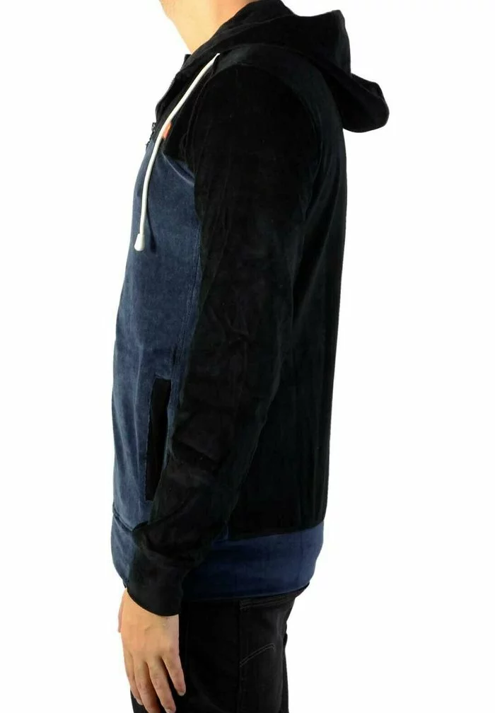 Ellesse Sweat à Capuche Zippé - Noir/marine 3 Ellesse Sweat à Capuche Zippé - Noir/marine – Image 3