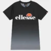 Ellesse MALIA TEE - T-shirt Imprimé - Black/grey Fade