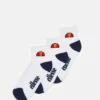 Ellesse DURANO ANKLE SOCK 3 PACK UNISEX - Chaussettes De Sport - White