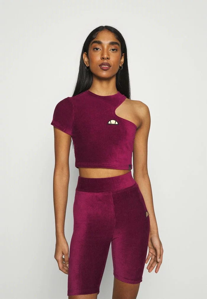 Ellesse MARGIOT - T-shirt Imprimé - Burgundy 1 Ellesse MARGIOT - T-shirt Imprimé - Burgundy