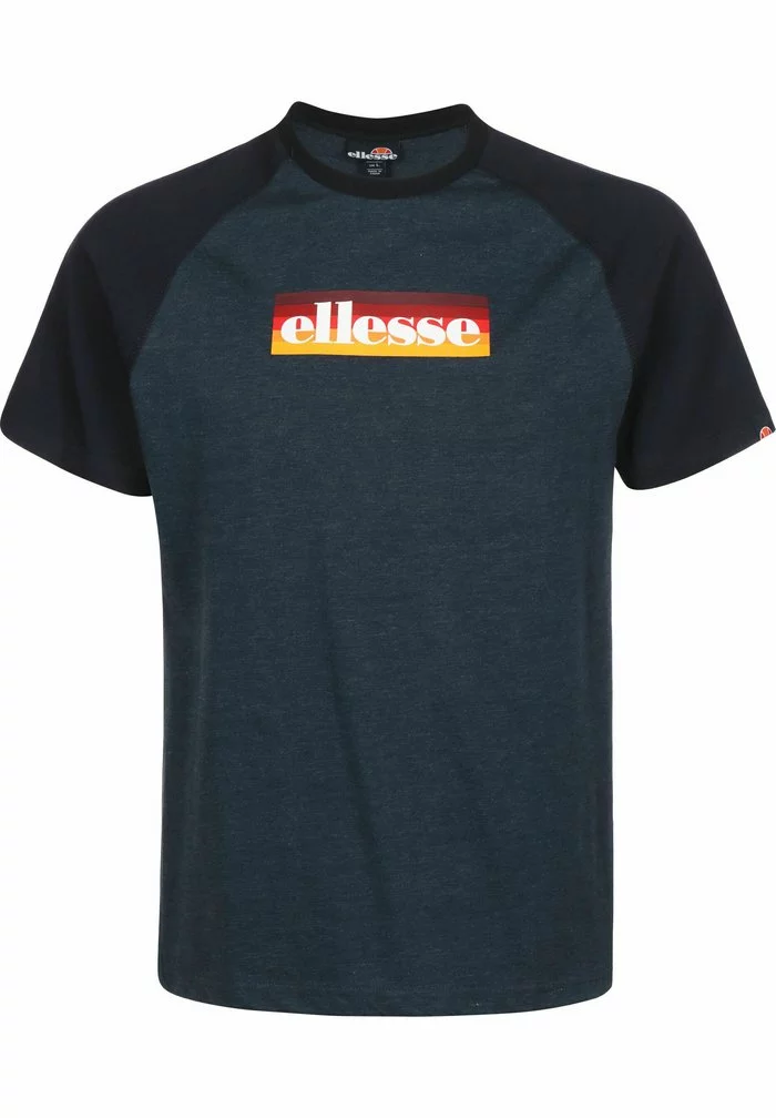 Ellesse KERSHAW - T-shirt Imprimé - Navy Marl 1 Ellesse KERSHAW - T-shirt Imprimé - Navy Marl