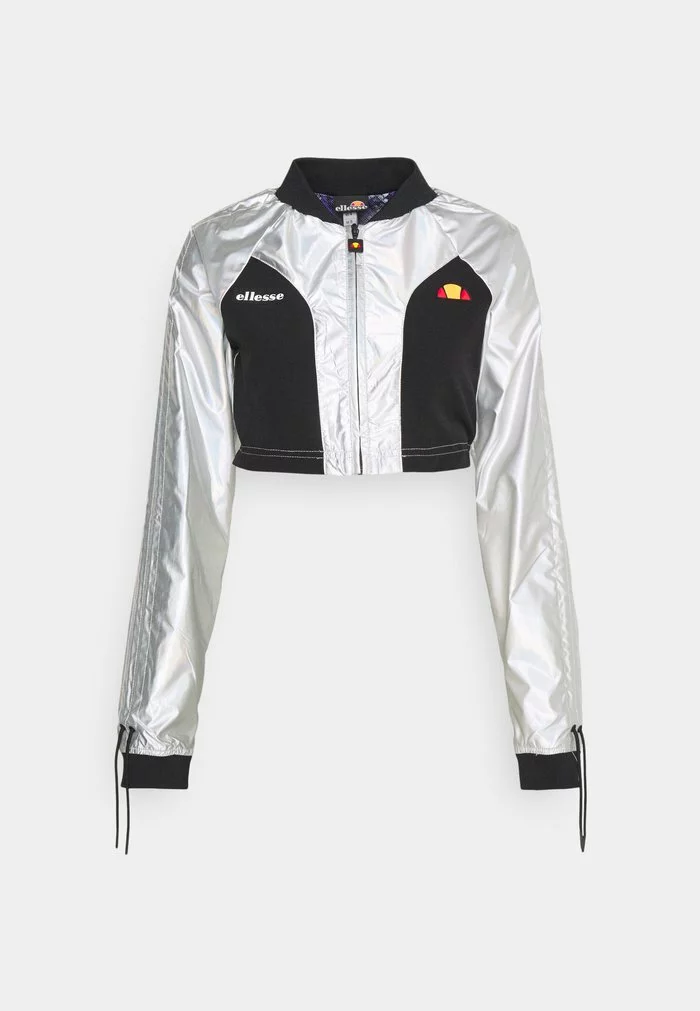Ellesse HOUGHTON CROP TRACK - Veste De Survêtement - Silver 4 Ellesse HOUGHTON CROP TRACK - Veste De Survêtement - Silver – Image 4