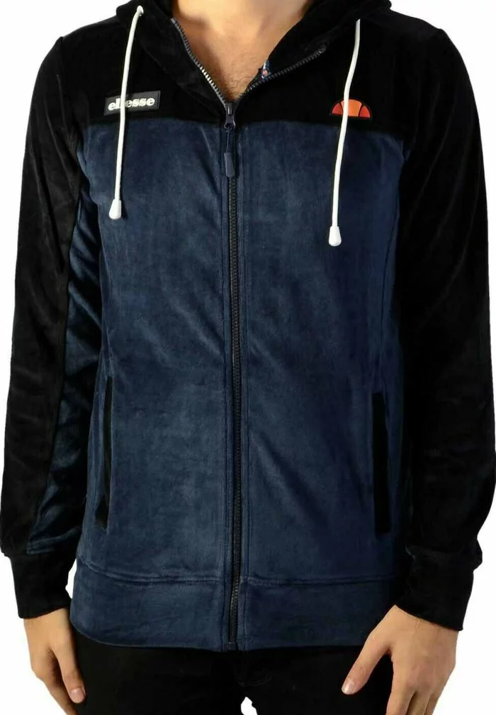 Ellesse Sweat à Capuche Zippé - Noir/marine 1 Ellesse Sweat à Capuche Zippé - Noir/marine