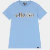 Ellesse CORRE - T-shirt Imprimé - Light Blue