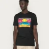 Ellesse SECHSARO - T-shirt Imprimé - Black