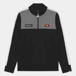 Ellesse CARTSON ZIP TRACK - Sweatshirt - Black
