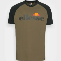 Ellesse CORP TEE - T-shirt Imprimé - Khaki -Ellesse Elegant Boutique b2d940901fab417ab3f094246cad94d8