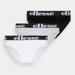 Ellesse SHARLIA 3 PACK - Slip - Black/grey Melange/white