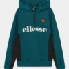 Ellesse HALF ZIP HOODY UNISEX - Sweat à Capuche - Teal/black