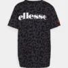 Ellesse OVERLEP - T-shirt Imprimé - Black