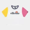 Ellesse FLAR CROP - T-shirt Imprimé - White