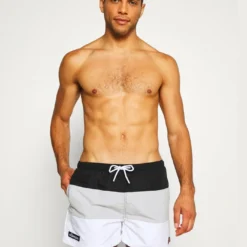 Ellesse CIELO SWIM - Short De Bain - Black/grey/white