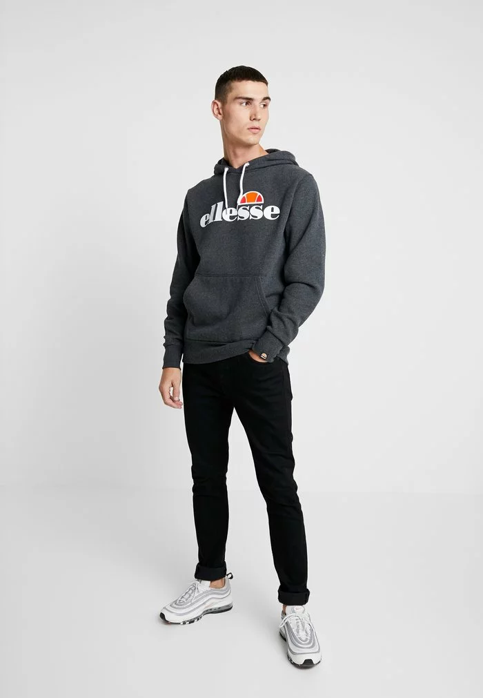 Ellesse GOTTERO - Sweat à Capuche - Dark Grey Marl 2 Ellesse GOTTERO - Sweat à Capuche - Dark Grey Marl – Image 2