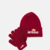 Ellesse VELLY AND BUBB BEANIE AND GLOVE SET UNISEX - Gants - Burgundy