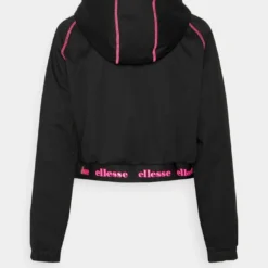 Ellesse MOSSA CROP HOODY - Sweatshirt - Black -Ellesse Elegant Boutique cb49a25864fc4ae983780817c4d59f9f