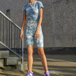 Ellesse TOUR TIE DYE - Short - Green/white