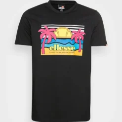 Ellesse SECHSARO - T-shirt Imprimé - Black -Ellesse Elegant Boutique cc2a8f770f094f94981863f932b57e0d