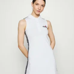Ellesse TROPH DRESS - Robe En Jersey - White