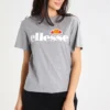Ellesse ALBANY - T-shirt Imprimé - Ath Grey