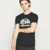 Ellesse HEBBER - T-shirt Imprimé - Black