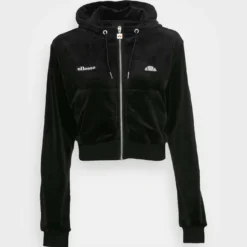 Ellesse KIRSTEN CROP HOODY - Sweat à Capuche Zippé - Black -Ellesse Elegant Boutique d7819dae31ef4ee4aa479552221825ab