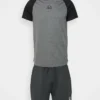 Ellesse SIPOSTA TEE & SHORT SET - Survêtement - Dark Grey Marl