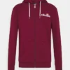 Ellesse BRIERO HOODY - Sweat à Capuche Zippé - Burgundy