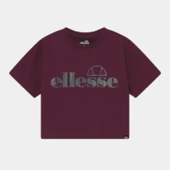 Ellesse JORDALLA CROP TEE - T-shirt Imprimé - Dark Purple