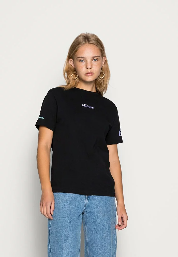 Ellesse VINCA TEE - T-shirt Imprimé - Black 1 Ellesse VINCA TEE - T-shirt Imprimé - Black