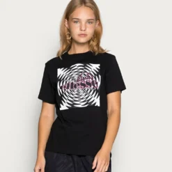 Ellesse LILLIUM TEE - T-shirt Imprimé - Black-smu
