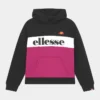 Ellesse CHELINA OVERSIZED HOODY - Sweatshirt - Black/pink