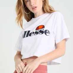 Ellesse ALBERTA - T-shirt Imprimé - Optic White