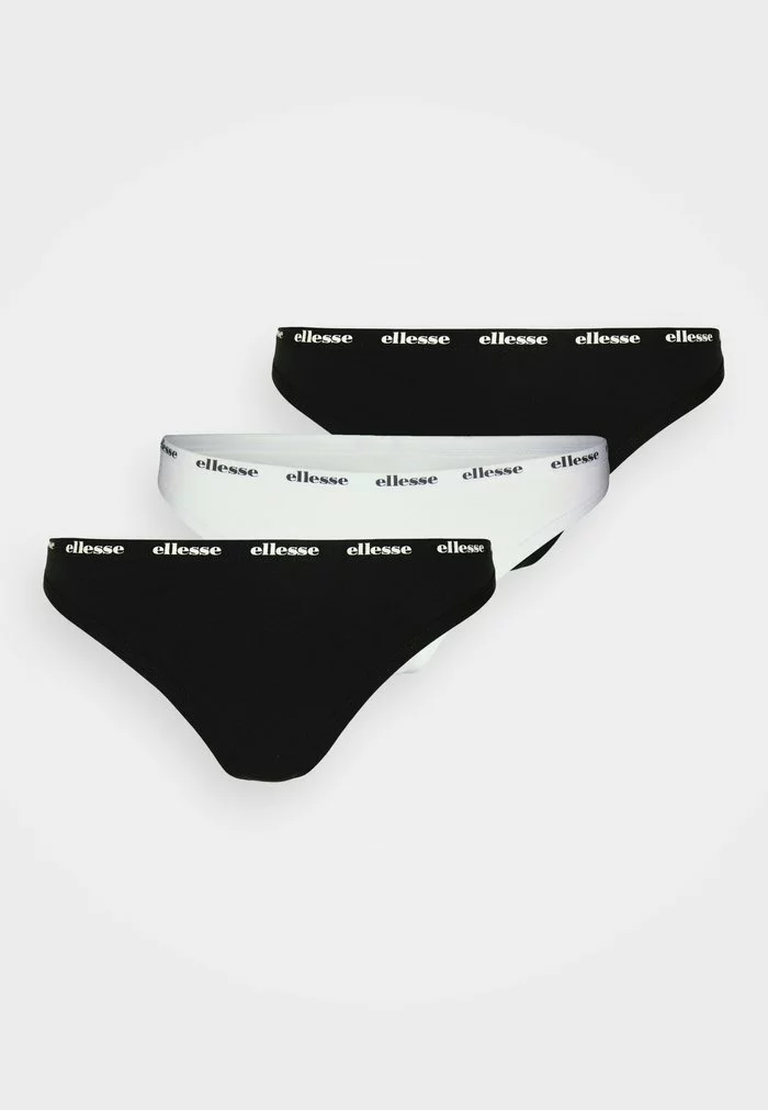 Ellesse LILI 3 PACK - Slip - Black/white 1 Ellesse LILI 3 PACK - Slip - Black/white