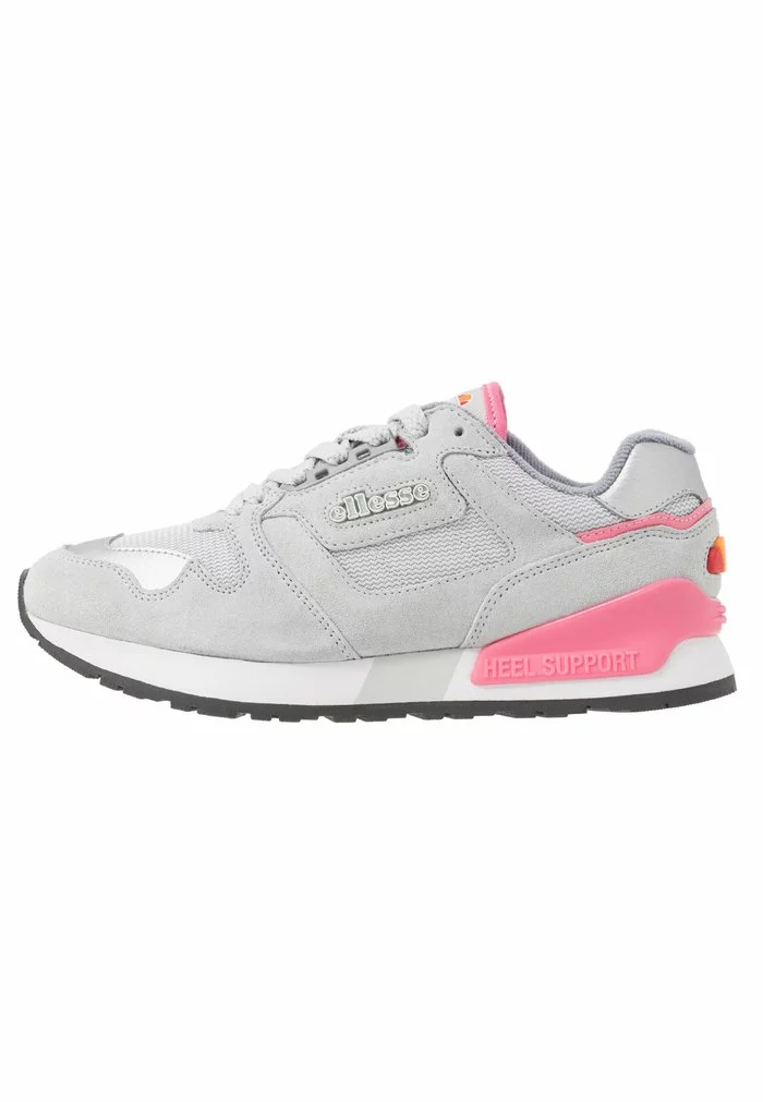Ellesse Baskets Basses - Light Grey/fluro Pink 2 Ellesse Baskets Basses - Light Grey/fluro Pink – Image 2