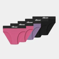 Ellesse GRACIE 5 PACK - Slip - Black/pink/purple