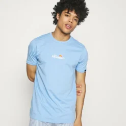 Ellesse MAVOZ UNISEX - T-shirt Imprimé - Light Blue