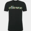 Ellesse LANBRONE - T-shirt Imprimé - Black