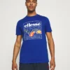 Ellesse PARERI TEE - T-shirt Imprimé - Blue