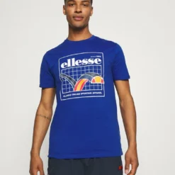 Ellesse PARERI TEE - T-shirt Imprimé - Blue