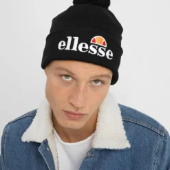 Ellesse POM POM BEANIE - Bonnet - Black -Ellesse Elegant Boutique f4ea6c6a0a1a4c328e55801767a776f0