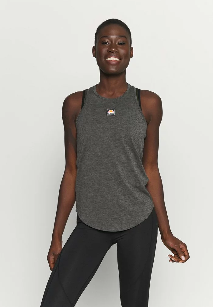 Ellesse SHARLA - T-shirt De Sport - Dark Grey Marl 1 Ellesse SHARLA - T-shirt De Sport - Dark Grey Marl