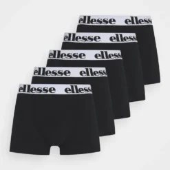 Ellesse NURRA FASHION TRUNKS 5 PACK - Shorty - Black -Ellesse Elegant Boutique f6ff29a834da4cfb9f53ae77a380c33a